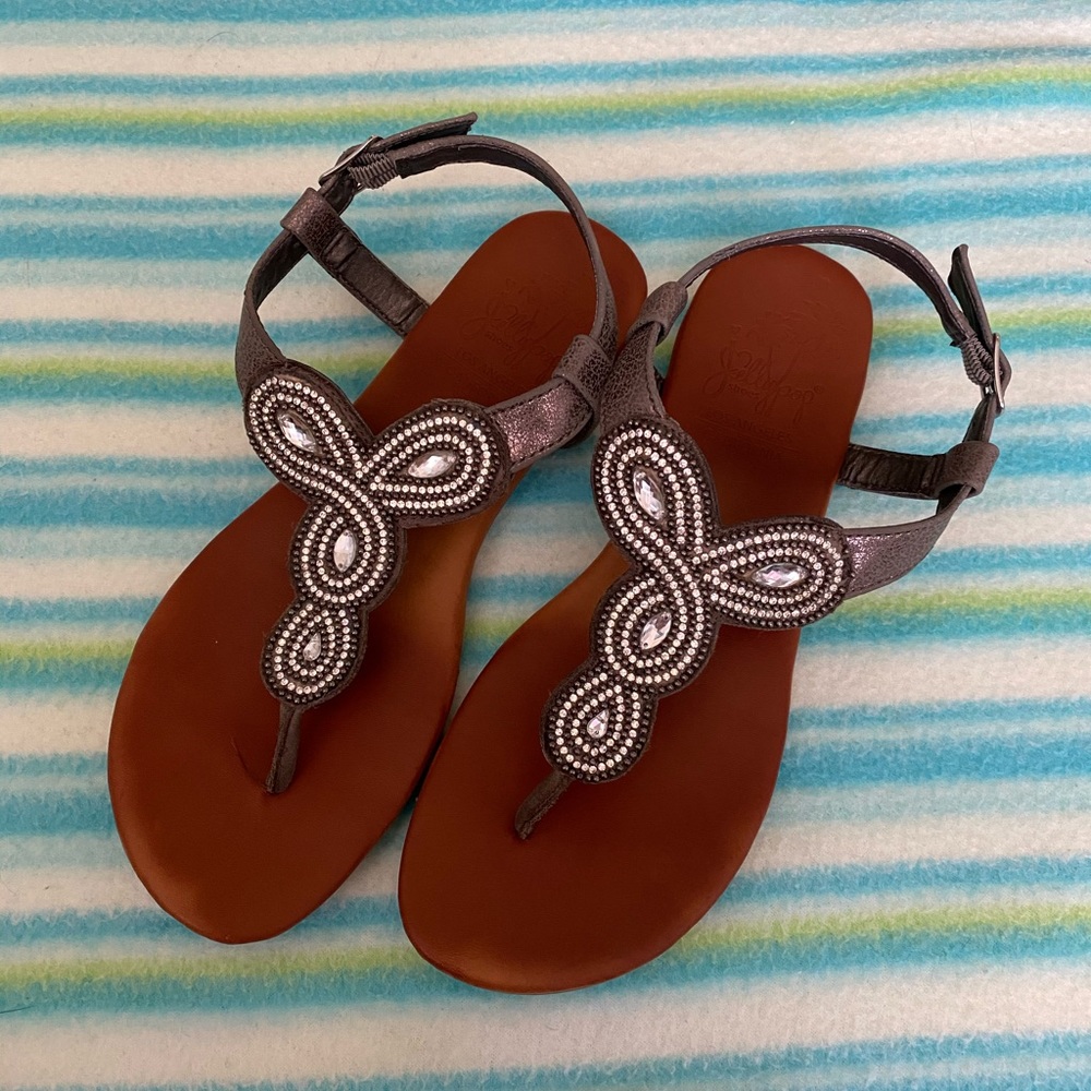 Grey sandals